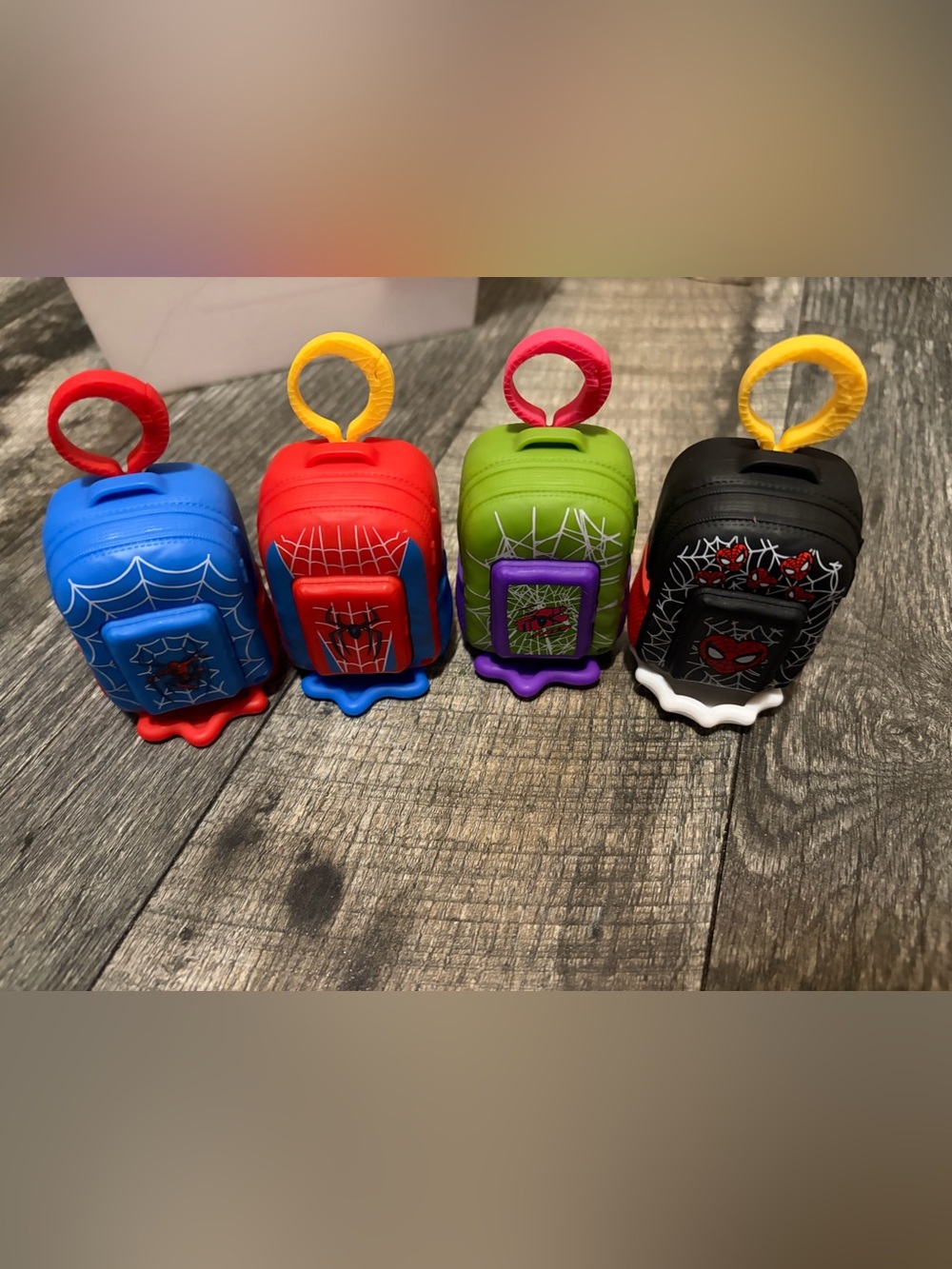 McDonald’s Spider-Man Web Clip-On Toys bundle of 4